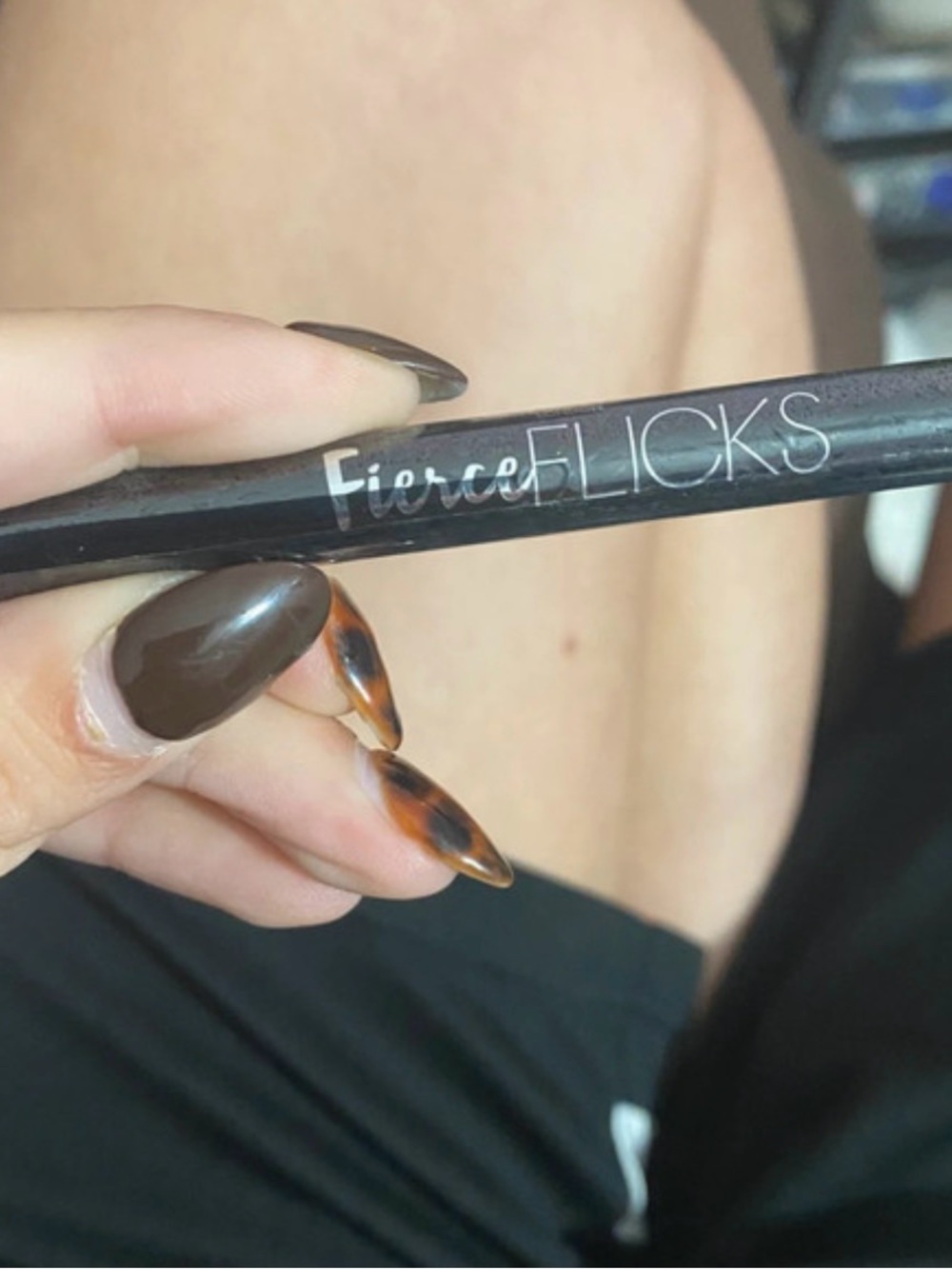 Fierce Flicks Black Eyeliner Pencil - Intense Black Definition